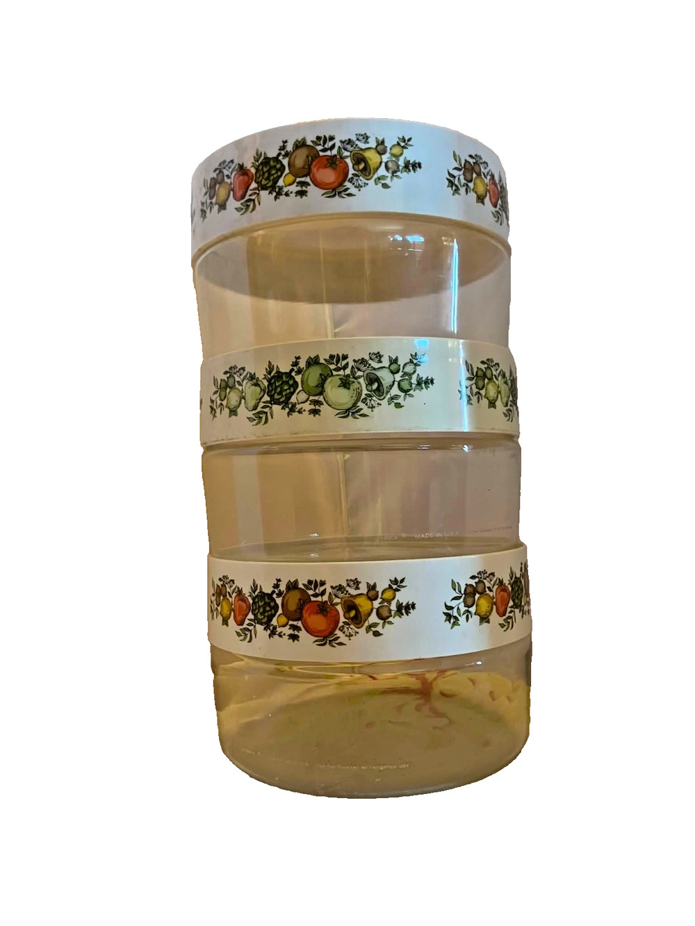 Vintage PYREX® Spice of Life 3-Piece Glass See N Store Canister Set 3.5"